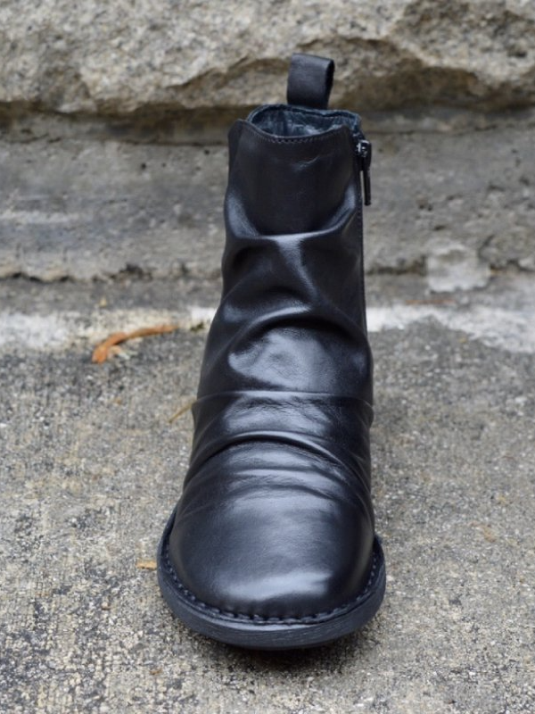 Women Winter Daily Casual Zipper Flat Heel Plain Blue Boots