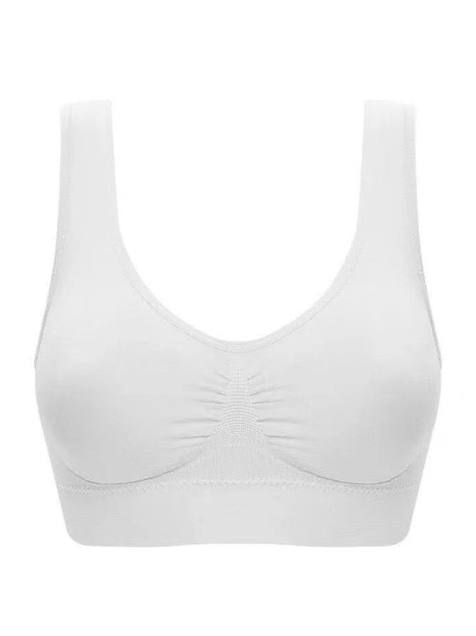 Push Up Breathable Soft Seamless Sports Bra Plus Size