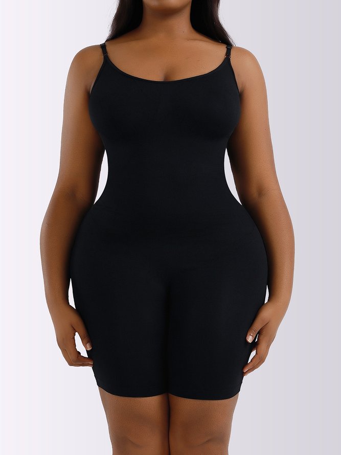 Tummy Control Seamless Bodysuit Plus Size