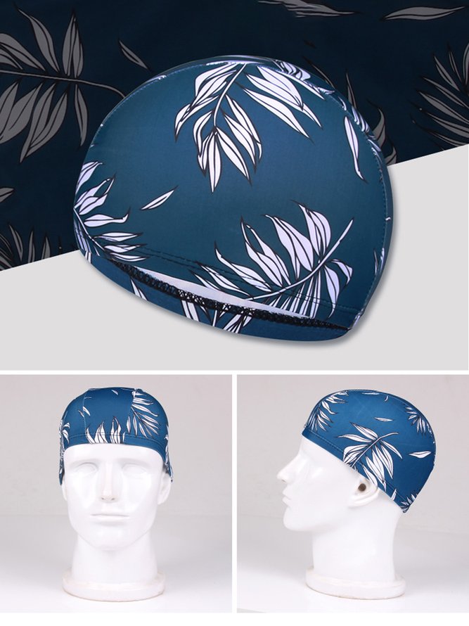 Multicolor Print Swim Cap