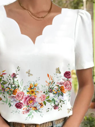 Casual Floral Regular Fit Shirt