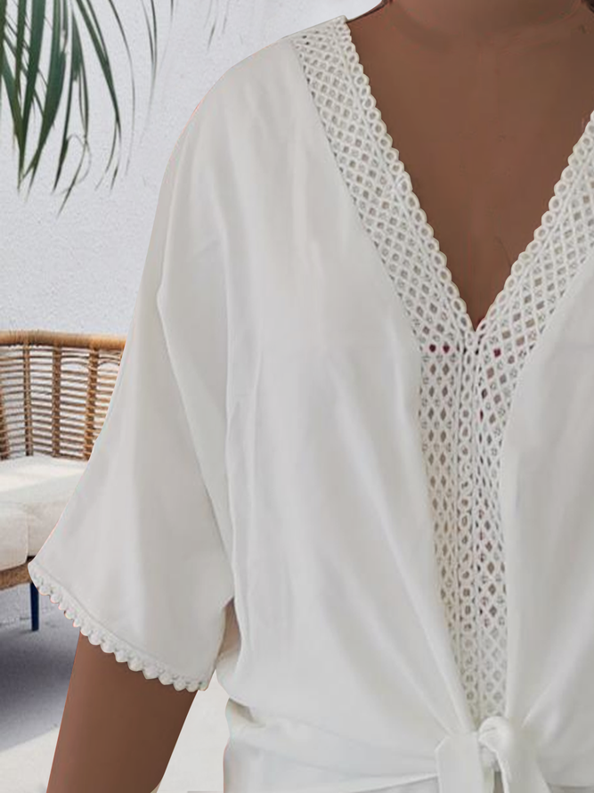 Loose Casual Plain Two-Piece Set