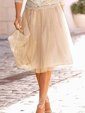 Mother of the groom/bride Elegant Lace Regular Fit Organza Dress