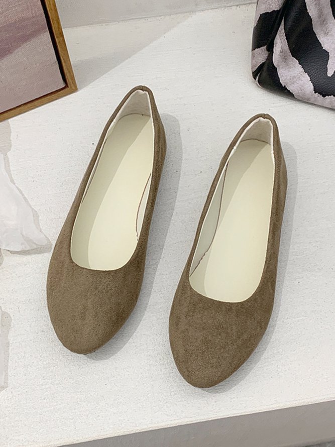 Multi-color Selection Velvet Simple Flat Shoes