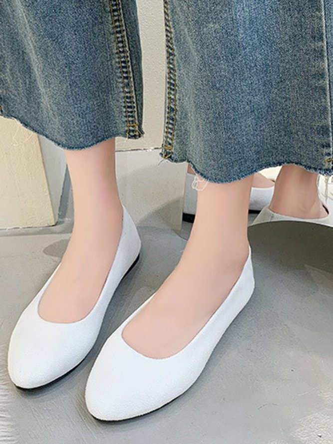 Multi-color Selection Velvet Simple Flat Shoes