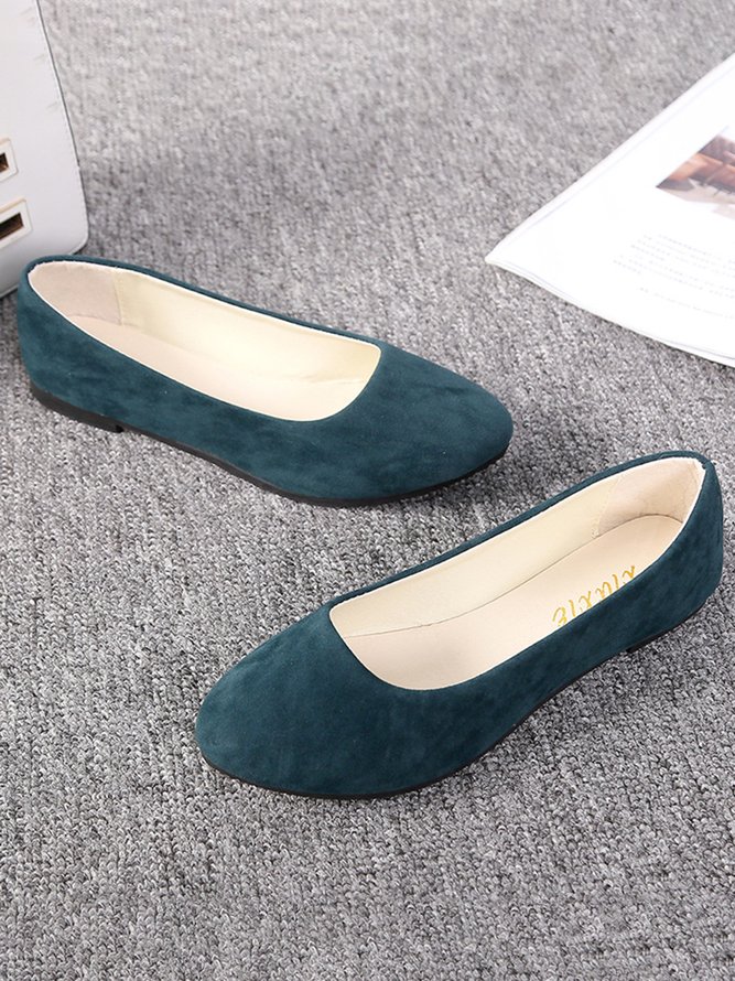 Multi-color Selection Velvet Simple Flat Shoes