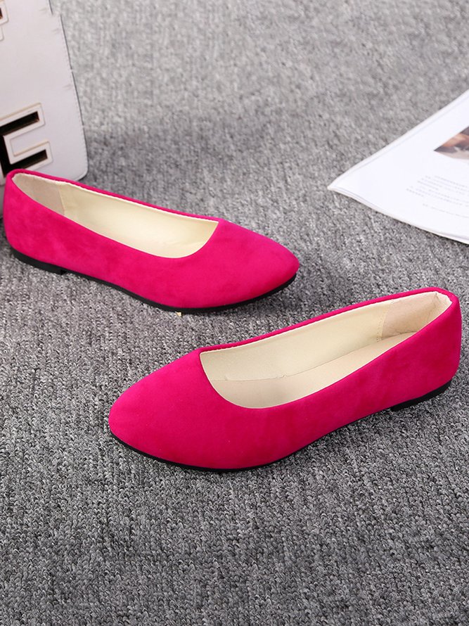 Multi-color Selection Velvet Simple Flat Shoes