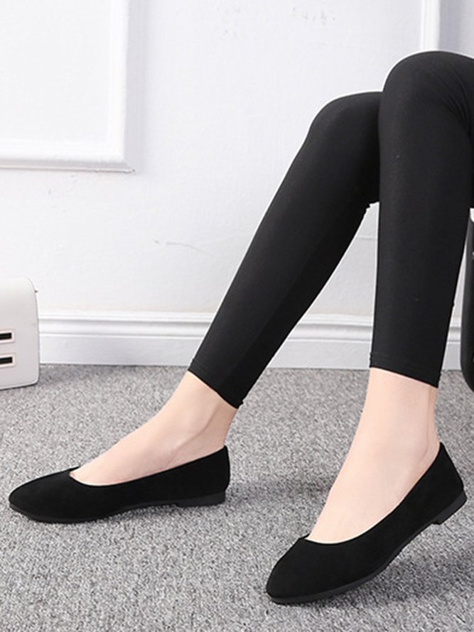 Multi-color Selection Velvet Simple Flat Shoes