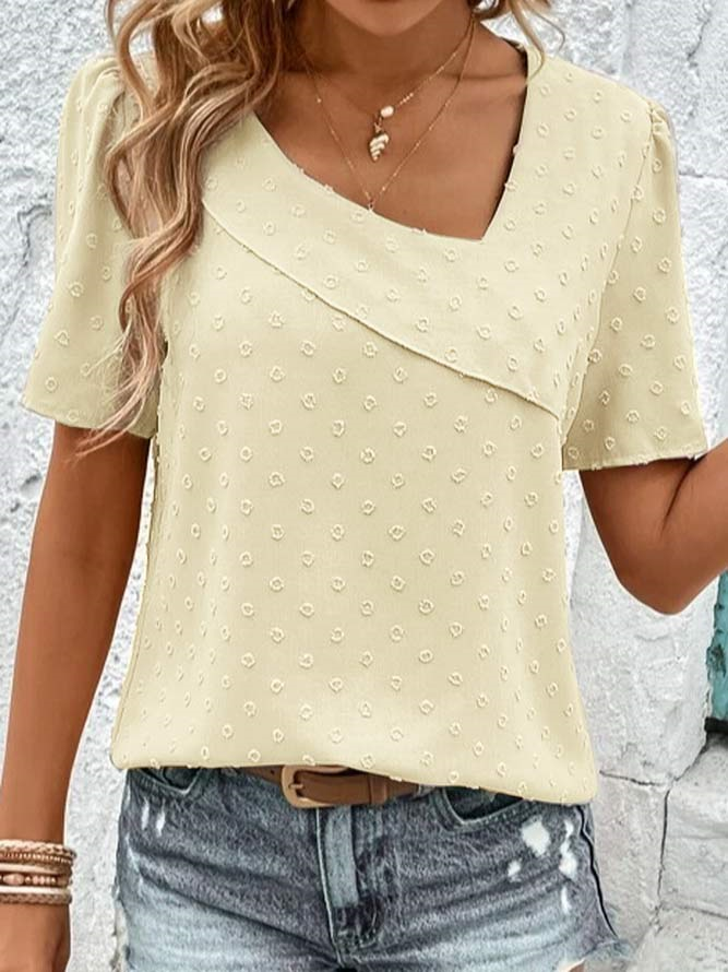 Asymmetrical Loose Elegant Plain Shirt