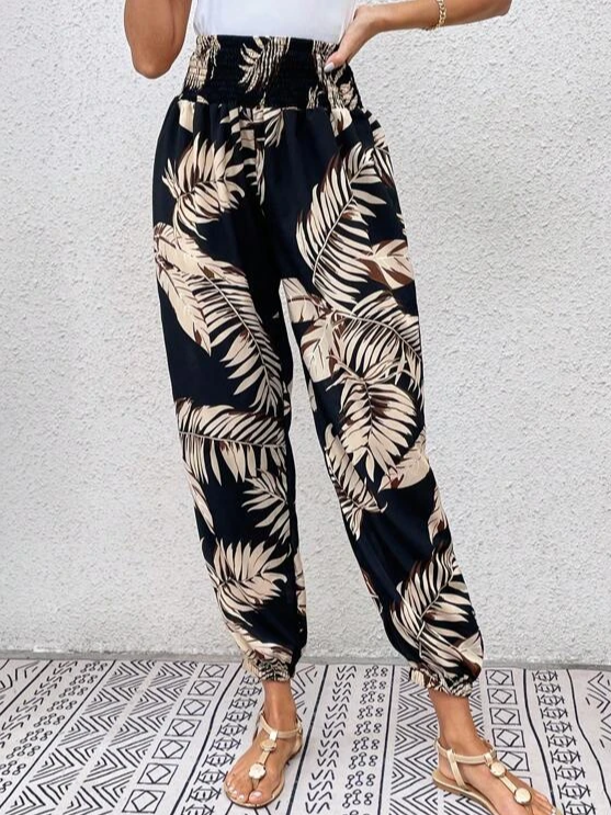 Loose Leaf Casual Pants