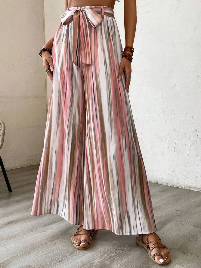 Loose Casual Striped Pants