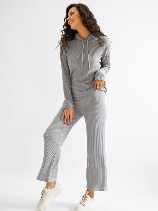 Hoodie Long Sleeve Sports Two Piece Sets