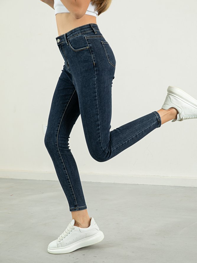 Skinny Solid Jeans