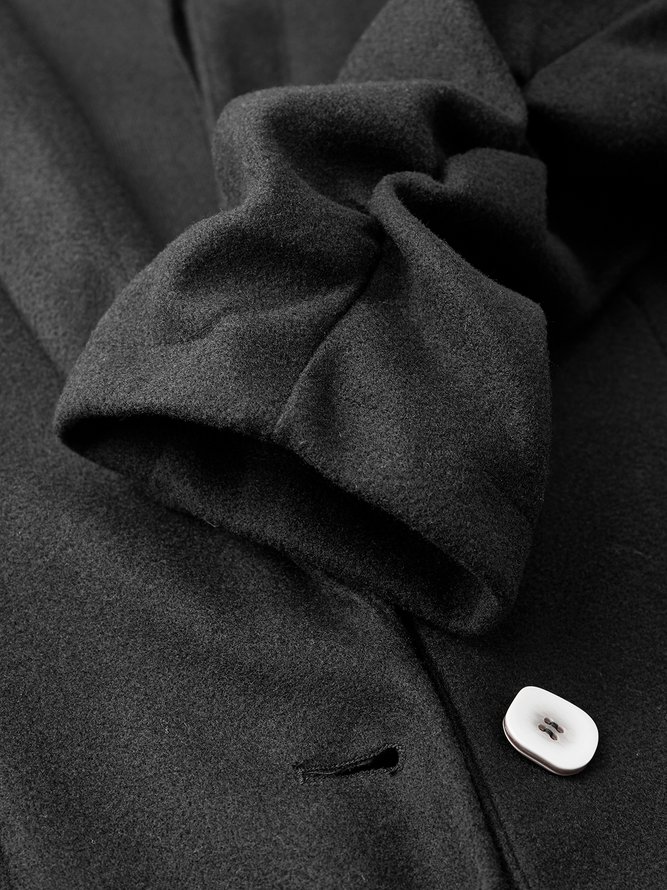 Shawl Collar Long Sleeve Elegant Outerwear