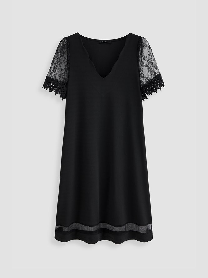 JFN V Neck Solid Party Mini Dresses 