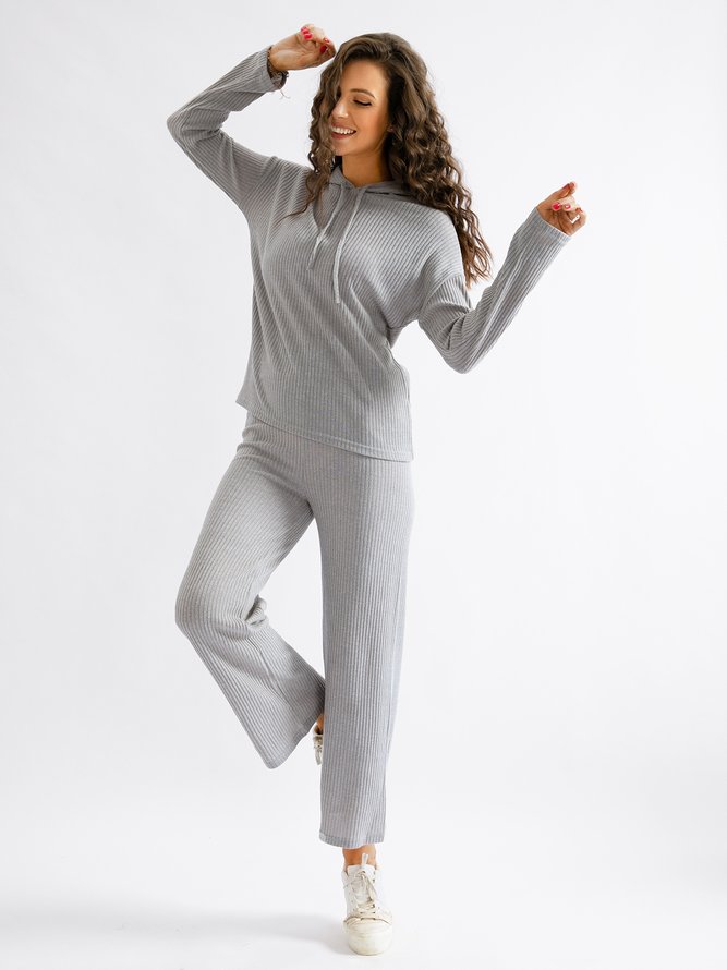 Hoodie Long Sleeve Sports Two Piece Sets