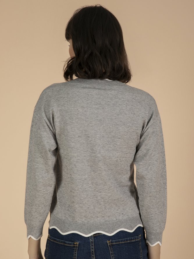 Notch-neck Half-zip Sweatshirt