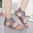JFN  Women Flip Flops Plus Size Sandals Casual Flat Sandals with Zipper