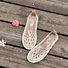 JFN Flower Casual Hollow-out Slip-On Flats