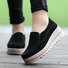 Womens Breathable Suede Round Toe Slip On Platform Shoes | Women Shoes ...