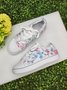 JFN Fashion Floral Ultralight Breathable Sports Canvas Shoes