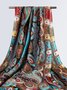 Everyday Paisley Ethnic Pattern Silk Scarf Vacation Versatile Accessory