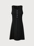 Plain Regular Fit Short Sleeve Knit Prom Dress