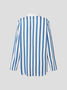 JFN women's Stripes Long Sleeve casual loose shirts
