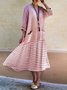 Crew Neck Women Fall Dresses Daily Casual Cotton Dresses