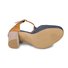 JFN  Women Vintage Color Block Casual Chunky Heel Adjustable Buckle Sandals
