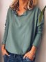 Plus Size Casual Long Sleeve T-Shirts