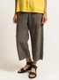 4 Colors Casual Paneled Solid Summer Pants