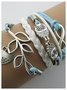 JFN  Vintage Multi-layer Alloy Jewelry Women Bracelet