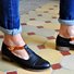 Spring Leather Vintage Closed Toe Flats Shoes