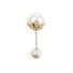 JFN  Vintage  Double-headed Pearl Holiday Pin Brooch