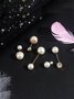 JFN  Vintage  Double-headed Pearl Holiday Pin Brooch