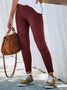 Ruched Casual Sheath Pants