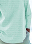 JFN Round Neck Solid Casual Sweatshirt