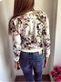 Casual Floral Outerwear