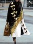 Fashion Ombre Butterfly Print Coat