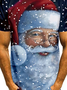 Short Sleeve Crew Neck Christmas Shirts & Tops