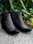 Plain Polished Wedge Heel Chesil Chelsea Boots