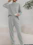 Casual Vacation Sporty Vacation Solid Suits