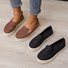Simple Plain Fabric Platform Shoes