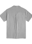 Plain Shirt Collar Cotton And Linen Short Sleeve Short Sleeve Shirt