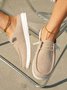 JFN  Casual Lightweight Canvas Lace-Up Flats Slip-Ons