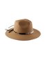 JFN Beach Resort Wind Sun Protection Woven Ethnic Beaded Straw Hat