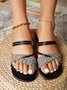JFN  Vacation Casual Strap Braided Slipper Sandals