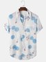 Polka Dots Shirt Collar Cotton Blends Short Sleeve Short Sleeve Shirt