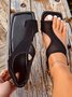 JFN Breathable Mesh Square Toe Thong Sandals